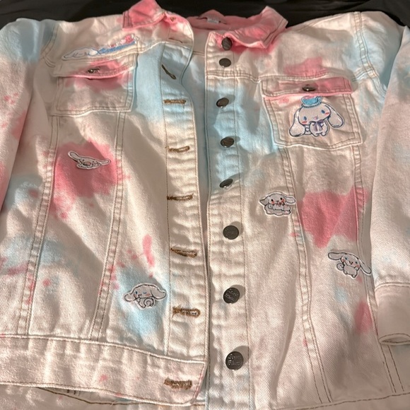 Tye Dye Cinnamoroll Denim Jacket - Picture 1 of 7